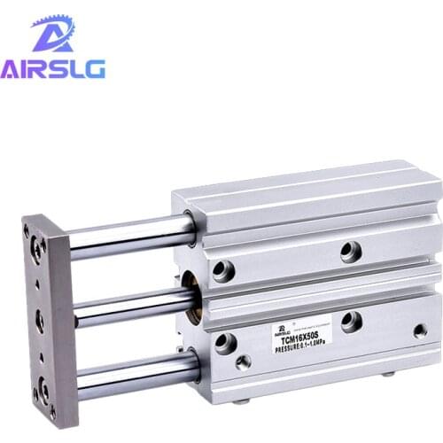 TCM TCL TCM12 TCL12 Compact Guide Cylinder stroke 10-150mm Thin cylinder with rod Three axis three bar TCM12X50S TCL12X20S