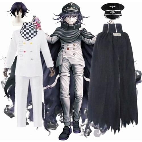 Danganronpa V3 Kokichi Oma Uniforms Scarf Anime Cloak Cosplay Costume President Oma Cosplay Cloak Halloween Carnival Costume