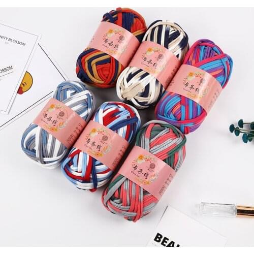 High Quality Baby Cotton Cloth Thread Knitting For Hand Knitting Crochet Worsted Wool Thread Colorful Eco-dyed Needlework