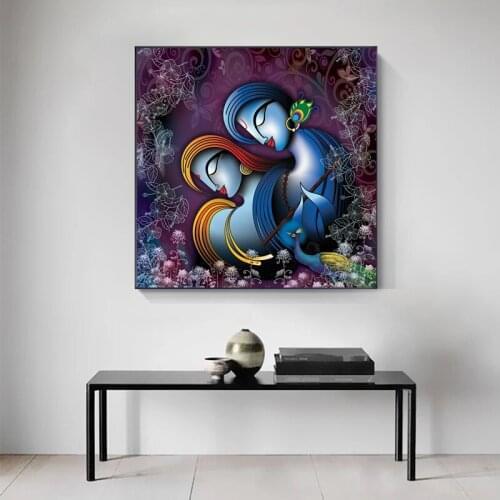 Ganesha Painting Canvas Painting Print Living Room Home Decoration Modern Wall Art Oil Painting Posters Pictures No Frame