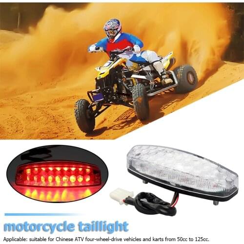 3 Wire LED ATV Rear Tail Brake Light Motorcycle Exterior Decoration Parts for TaoTao Sunl Chinese Quad 50cc-125cc