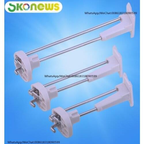 50 pcs 7 inchs white black color metal wall-mounted slatwall security display hook for merchandise handing anti theft