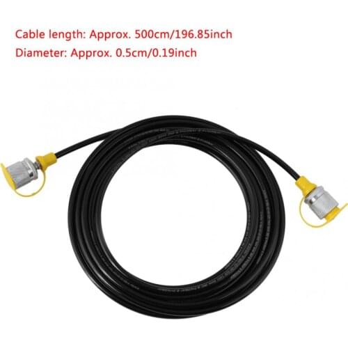 64MPa 5.0M/16.4FT M16 MPa Black Hydraulic Pressure Test HoseFemale Liquid flexible End Gauge Connecting