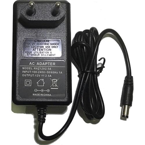 EU AU UK US Plug Type 12V2.5A 2A 1A 5.5mmx2.1mm 5V2A 3.5mmx1.35mm Power Supply AC 100-240V To DC Adapter Plug For CCTV IP Camera