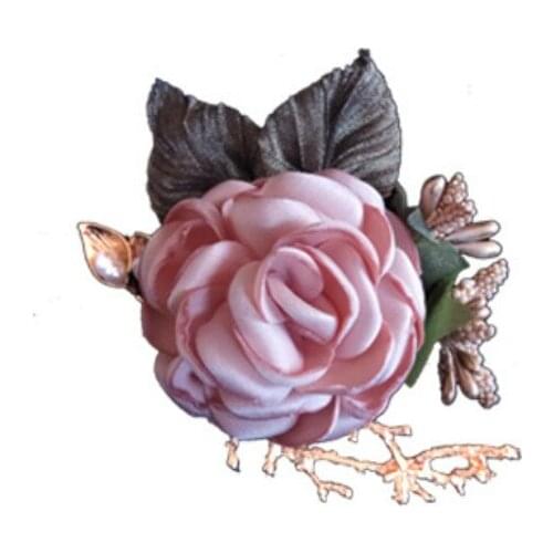 Cute Fabric Flower Brooch for Women Suit Sweater Lapel Pins Cardigan Badge Corsage Fashion Jewelry Accessories Beautiful Gift