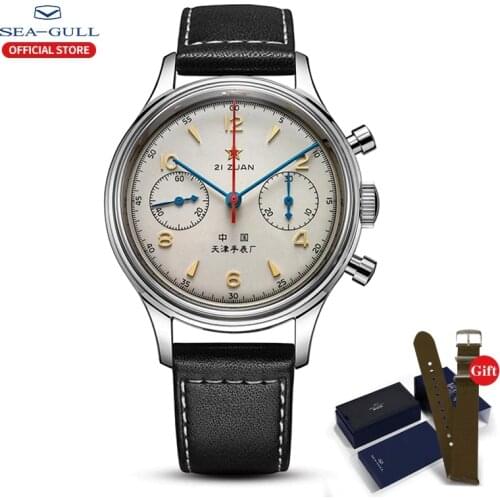 Seagull Mens Automatic Watch Top Brand Fashion Sapphire Glass Waterproof Chronograph Luxury Mechanical Watch Automatic Watches