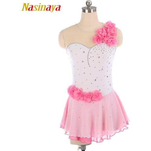 Nasinaya Figure Skating Dress Customized Competition Ice Skating Skirt for Girl Women Kids Patinaje Gymnastics Performance 242