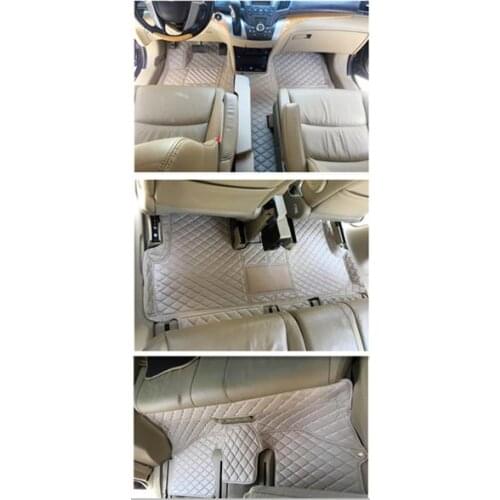 Good quality! Custom full set car floor mats for Honda Odyssey 7 8 seats 2013-2003 durable waterproof carpets for Odyssey 2011