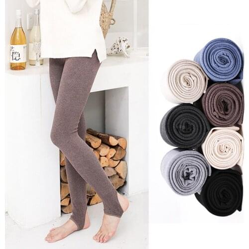 21Winter Cashmere Thick Tightss Solid Cotton Slim Elastic Fleece Warm Pantyhose Female Full Foot/footless Striped Pantyhose