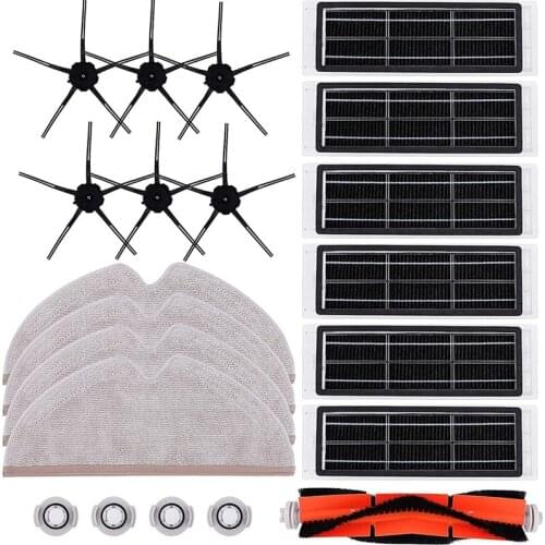 21Piece Accessory Replacement Part Set Suitable for Roborock S6 S6 MaxV S6 Pure S5 S5 Max for Mijia Robot Vacuum Cleaner