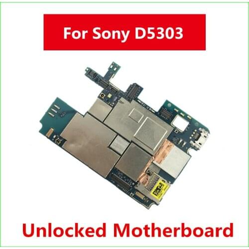 Logic Board For Sony Xperia T2 D5303 Motherboard For Sony Xperia T2 D5303 Factory Unlocked Mainboard With Chips Full Working