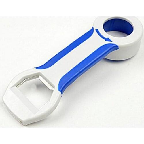 Multifunctional Bottle Opener Plastic Rubber Anti-slip Opener Can Opener For Beer Jar Bottle #720 Screw Random Color Lid J4J7