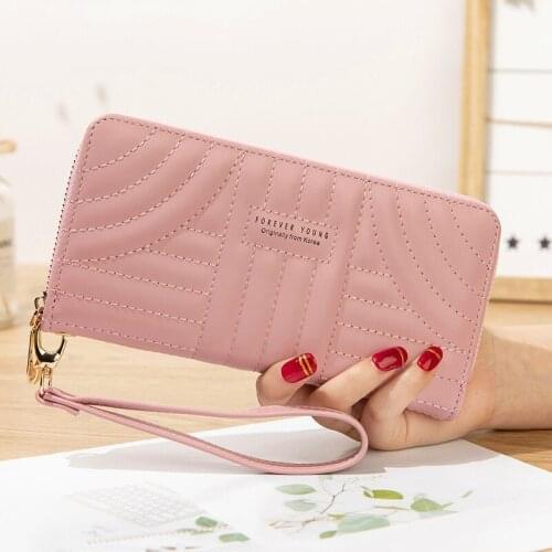 PU Leather Fashion Women Zipper Wallet Ladies Long Coin Purses Female Big Capacity Money Phone Credit Card Holder Clutch