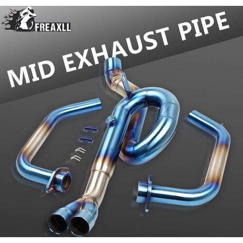 Stainless Steel Motorcycle mid exhaust pipe middle exhaust pipe Exhaust middle for Yamaha R3 YZF-R3 YZFR3 2014 2015 2016