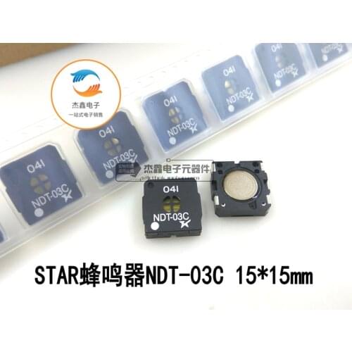 Original new 100% NDT-03C buzzer 90dB speaker 15*15mm sound distance 10cm (Inductor)
