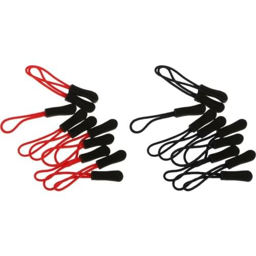 Prettyia 20Pcs Zip Puller Zipper Pulls Cord Replacement fastener Slider 40mm