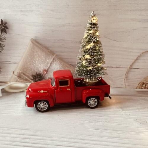 Christmas Trucks Ornaments Gifts for Kids Transporting Christmas Tree Toys Christmas Decoration for Home New Year Gift Navidad