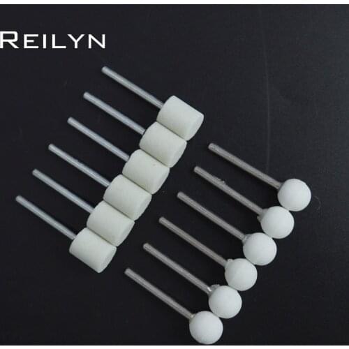 Sanding grinding bits polishing wheel 3x12mm sand crystal abrasive block sanding polisher trimming bits for dremel