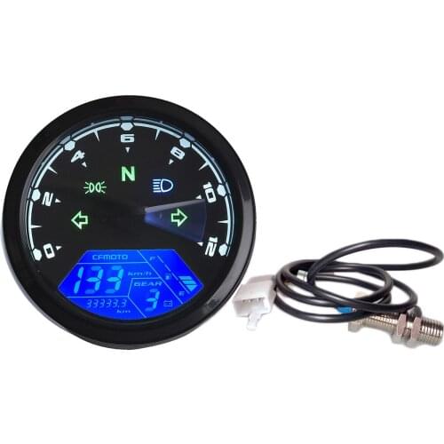 Motorcycle Panel Speedometer LED Multi-Function Digital Indicator Tachometer Fuel Meter Universal Night Vision Dial Odometer