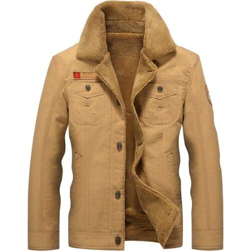 Outdoor Winter Camping Bomber Men Air Force Pilot Coat Warm Fur Collar Cloths Male Army Tactical Fleece Jackets Drop Shipping