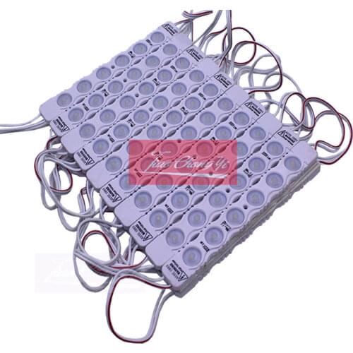 AC220 20pcs/lot V LED Module 2835 6LEDs IP65 Waterproof LED Modules For LED Module Injection Lens Super Bright Advertising Light