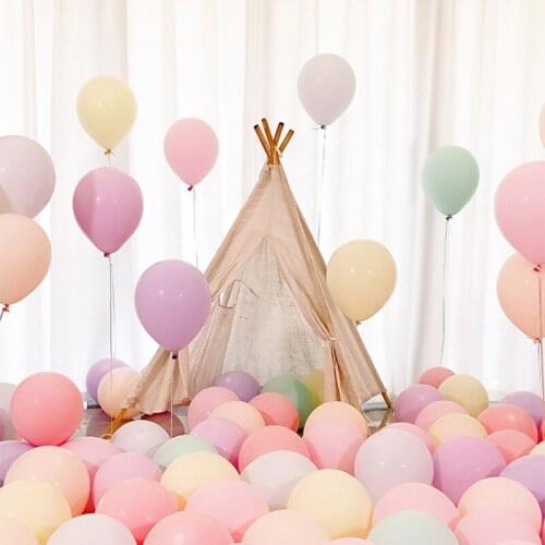 10/20/30pcs 5/12 Inch Candy Color Macaron Latex Air balloons Wedding Birthday Festival Party Decoration Inflatable Helium Baloon