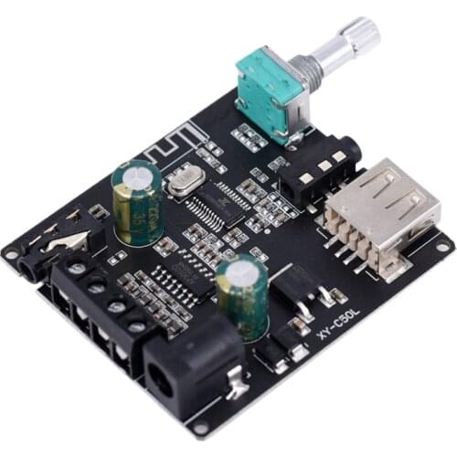 YX-C50L Bluetooth 5.0 Subwoofer Amplifier Board High Power Audio Stereo Amplifier Board 2X50W Bass AMP
