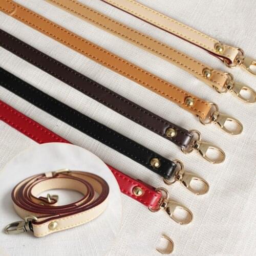 1PC 125CM Genuine Leather Long Women Men Lady Leather Bag Strap Belt Replacement Shoulder CrossBody Bag Buckles Accessories