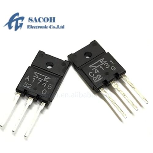 10Pairs 2SA1746 A1746 + 2SC4131 C4131 TO-3PF Silicon NPN + PNP Epitaxial Planar Transistor