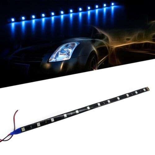 12V 30cm 12 LED Waterproof LED Strip Light For Car Motorcycle Super Bright Waterproof Flexible Strip Light Interior Exterior