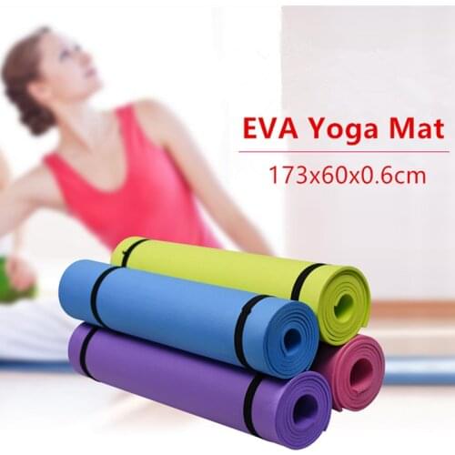 173*60cm EVA Yoga Mat Comfort Foam Non-slip Fitness Slim Yoga Gym Exercise Mats Sports Pilates Dance Mat