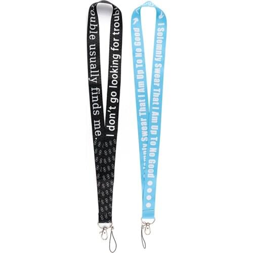 24pcs/lot MD1093 DMLSKY Magic Academy Cartoon Lanyard Keychain Lanyards for keys Badge Mobile Phone Rope Neck Straps Accessories