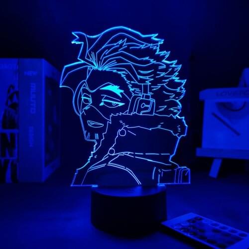 3D Lamp Anime Hawks My Hero Academia for Bedroom Decor Birthday Gift Manga Gadget My Hero Academia Keigo Takami gift Light