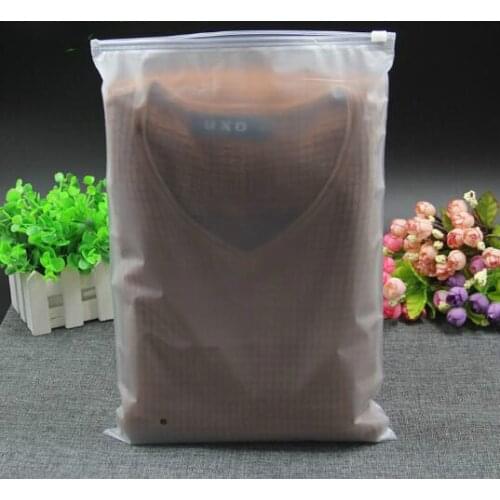 50pcs 160mic Both Sides Frosted Garment Ziplock Bag Clothes Toys Towel Travel Item Package Bag Clothing Storage Bag