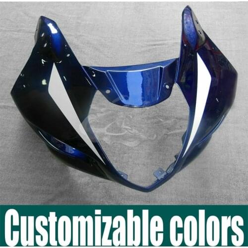 ABS Injection Motorcycle Front Upper Fairing Headlight Cowl Nose Fit for GSXR1000 GXS-R 1000 GSXR 1000 2003 2004 K3 K4