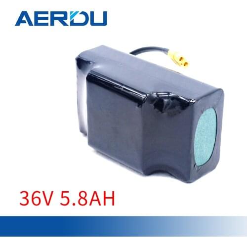 AERDU 10S2P 36V 5.8AH 18650 Lithium Battery Pack for Balance Twist Car High Capacity Wheelbarrow Balancing Scooter with 15A BMS