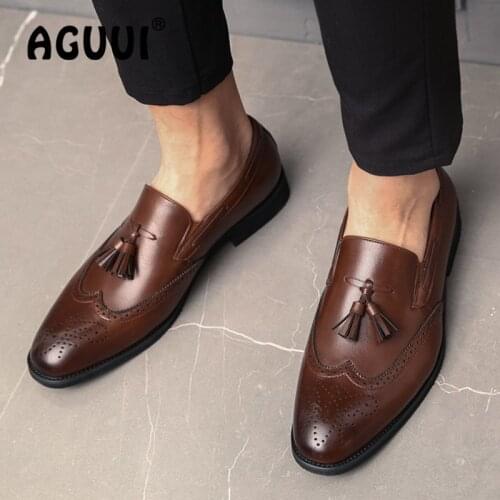 Мужские классические туфли AGUUI China At AliExpress