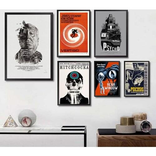 5D DIY Diamond Painting Alfred Hitchcock Poster Cross Stitch Kit Full Drill Diamond Embroidery Mosaic Art Home Decor Gift