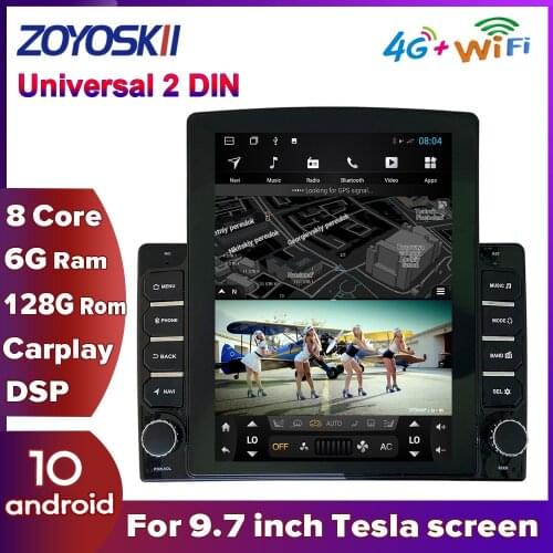 ZOYOSKII Android 10 vetical Tesla screen car gps multimedia radio universal player 2 DIN for All cars Toyota Hyundai Nissan VW