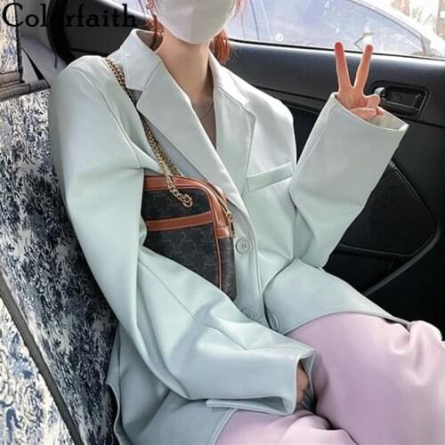 Женские зимние кожаные куртки Colorfaith China At AliExpress