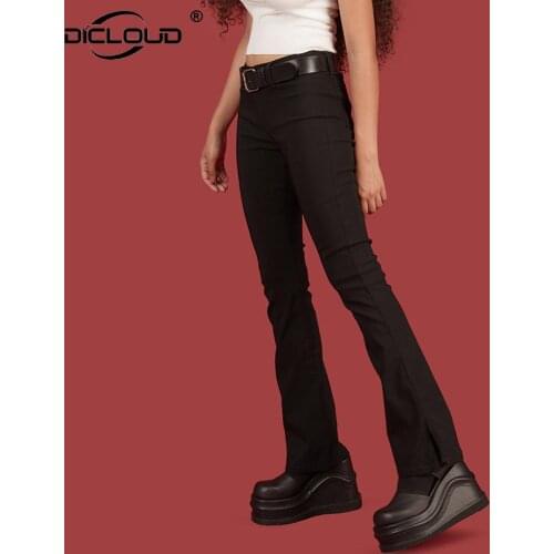 DICLOUD Women's Flared Trousers