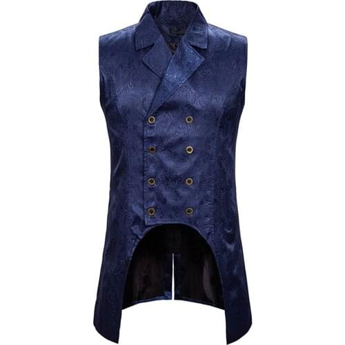 Eillysevens Men's Double Breasted Vests