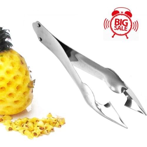Stainless Steel Cutter Creative Pineapple Eye Peeler Practical Seed Remover Clip Corer Slicer Clip Fruit Tools Kitchen Gadgets
