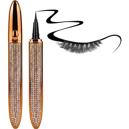 Glue-free Eyeliner Pencil For Eyelashes Magic Self-adhesive Liquid Makeup Cosmetic Magnetic-free Waterproof Eye Liner Pen