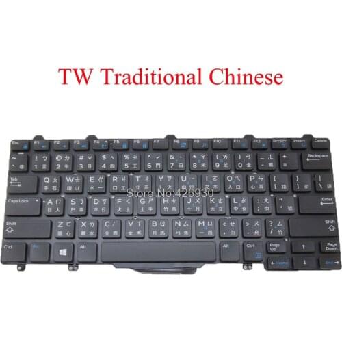 TW Keyboard For DELL For Latitude 7350 E5250 E5270 E7250 E7270 E7450 E7470 3160 3150 Traditional Chinese PK1313O3A02 new