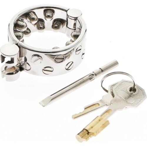 KALIS TEETH CBT Ball Stretcher Scrotum Pendant Cock Penis Ring 2 Rows Spikes Male Chastity Belt Device Torture Sex Toys For Men