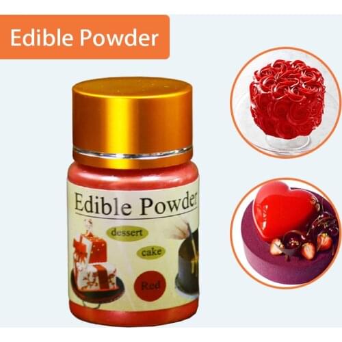 Red Edible Pigment Cake Fondant Baking Glitter Edible Color Edible Dyes Dust Macaron Cream Food Coloring Ingredients 10g
