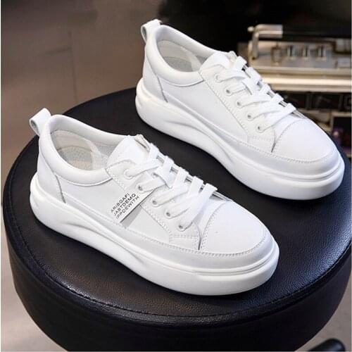 Shoes Women New Tennis Shoes Fashion Genuine Leather Platform Mesh Winter Warm Sneakers For Women White Sneakers Sport Shoe