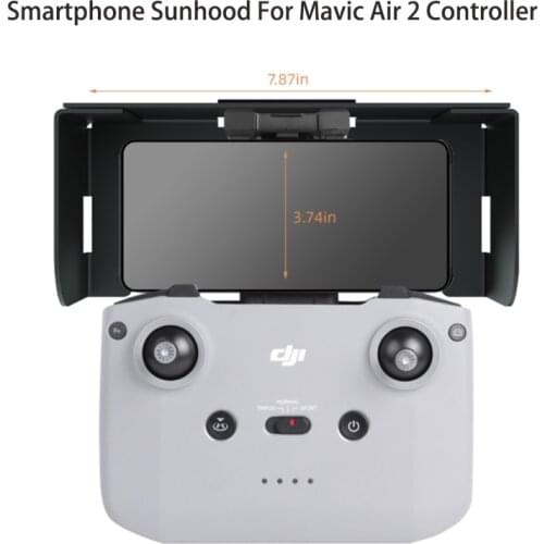 Smartphone MobilePhone Sun Hood Magnetic Foldable Sunshade For DJI Mavic Air 2 Remote Controller Drone Accessories