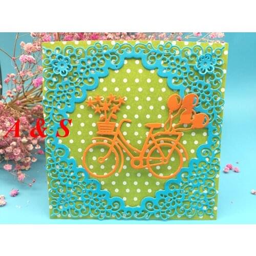 S02 METAL CUTTING DIES Bicycle And Air Balloon Scrapbook card paper craft party decoration embossing stencil cutter